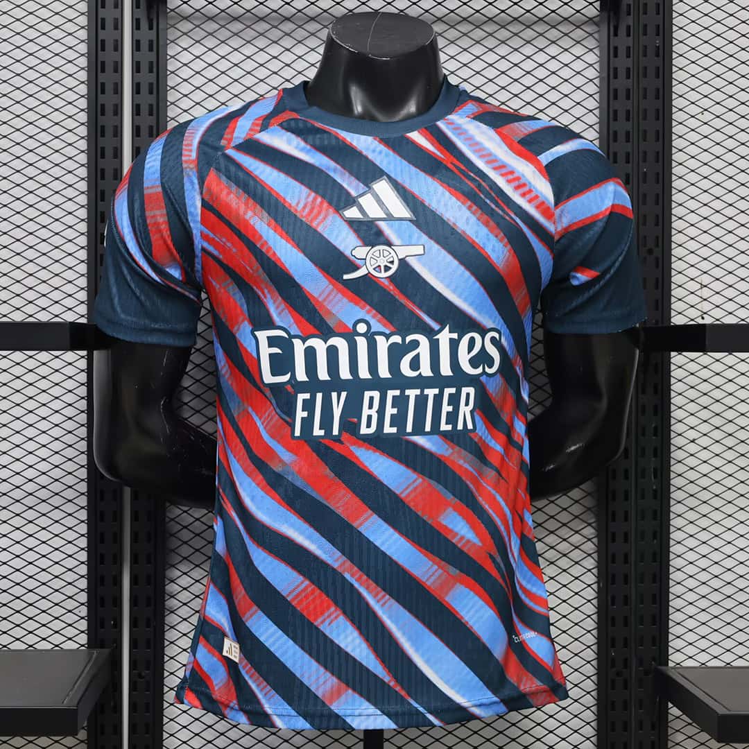 01-7977.jpg Arsenal 2026-27 Navy-Red Pre-Match Jersey Player Version - Image 1