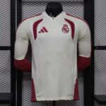 Real Madrid 2026-27 Off-White-Pink Track Long Sleeve Jersey Player Version