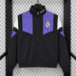Real Madrid 2026-27 Black-Purple EQT Tracksuit Windbreaker
