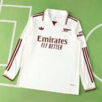 Arsenal 2025-26 Second Away Long Sleeve Jersey Fan Version