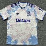 Aston Villa 2025-26 Second Away Jersey Fan Version
