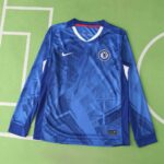 Chelsea 2025-26 Home Long Sleeve Jersey Fan Version