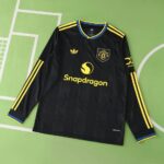 Manchester United 2025-26 Second Away Long Sleeve Jersey Fan Version
