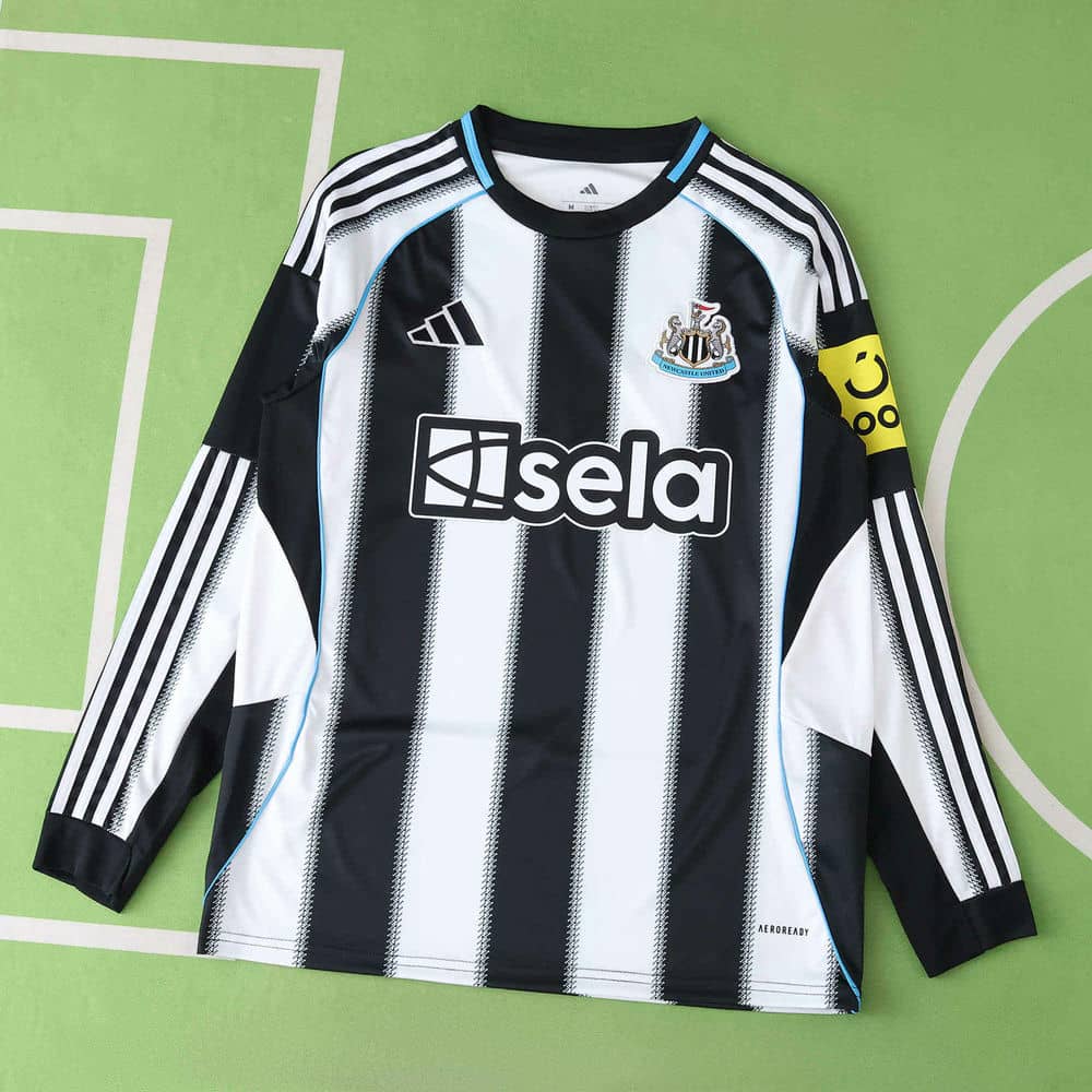01-993.jpg Newcastle United 2025-26 Home Long Sleeve Jersey Fan Version - Image 1