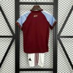 Aston Villa 2025-26 Home Kids Kit - Image 2