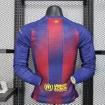 Barcelona 2025-26 Home Long Sleeve Jersey Player Version - Image 2