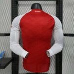 Arsenal 2025-26 Home Long Sleeve Jersey Player Version - Image 2