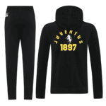 Juventus 2025-26 Black Hoodie Tracksuit - Image 2