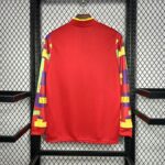 England 1995 Red Goalkeeper Long Sleeve Retro Jersey - Image 2