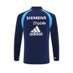 Real Madrid 2003-04 Royal Blue Long Sleeve Training Top - Image 2