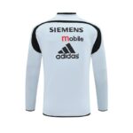 Real Madrid 2004-05 Light Grey Long Sleeve Training Top - Image 2