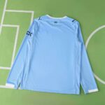 Manchester City 2025-26 Home Long Sleeve Jersey Fan Version - Image 2