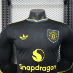 Manchester United 2025-26 Second Away Long Sleeve Jersey Player Version - Image 3