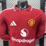 Manchester United 2026-27 Home Long Sleeve Jersey Player Version - Image 3