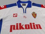 Real Zaragoza 2003-05 Home Retro Jersey - Image 3