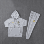 Manchester United 2025-26 Grey Hoodie Tracksuit - Image 3