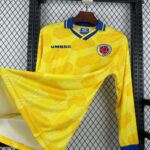 Colombia 1994 FIFA World Cup Home Retro Long Sleeve Jersey - Image 3