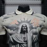 Flamengo 2026-27 Grey-Black Jesus Christ Special Edition Jersey Player Version - Image 3