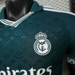 Real Madrid 2026-27 x LV Teal LV Monogram Adidas Collab Special Edition Jersey Player Version - Image 3
