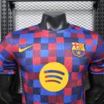 Barcelona 2026-27 Blue-Red Checkered Pre-Match Jersey Player Version - Image 3