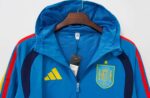 Spain 2026 Lake-Blue Hooded Windbreaker - Image 3