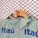 Brazil 2026 Light-Green Hooded Windbreaker - Image 3