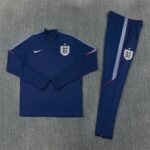 England 2026 Blue Half Zip Long Sleeve Training Kit - Image 3