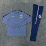 England 2026 GreyHalf Zip Long Sleeve Training Kit - Image 3