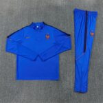 France 2026 Cyan Half Zip Long Sleeve Training Kit - Image 3