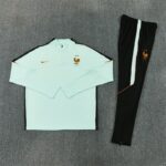 France 2026 Light Green Half Zip Long Sleeve Training Kit - Image 3