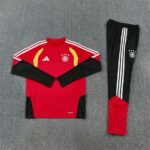 Germany 2026 Red Half Zip Long Sleeve Training Kit - Image 3