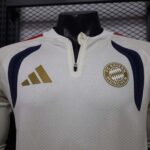 Bayern Munich 2026-27 Off-White Travel Polo Shirt Player Version - Image 3
