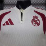 Real Madrid 2026-27 Off-White-Pink Track Long Sleeve Jersey Player Version - Image 3