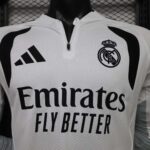 Real Madrid 2026-27 White-Black Track Long Sleeve Jersey Player Version - Image 3