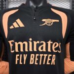 Arsenal 2026-27 Black-Orange Training Long Sleeve Jersey Player Version - Image 3