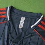 FC Bayern Munich 2025-26 Dark-Grey Pinstripe Baseball Jersey - Image 3