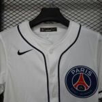 PSG 2025-26 White Baseball Jersey - Image 3