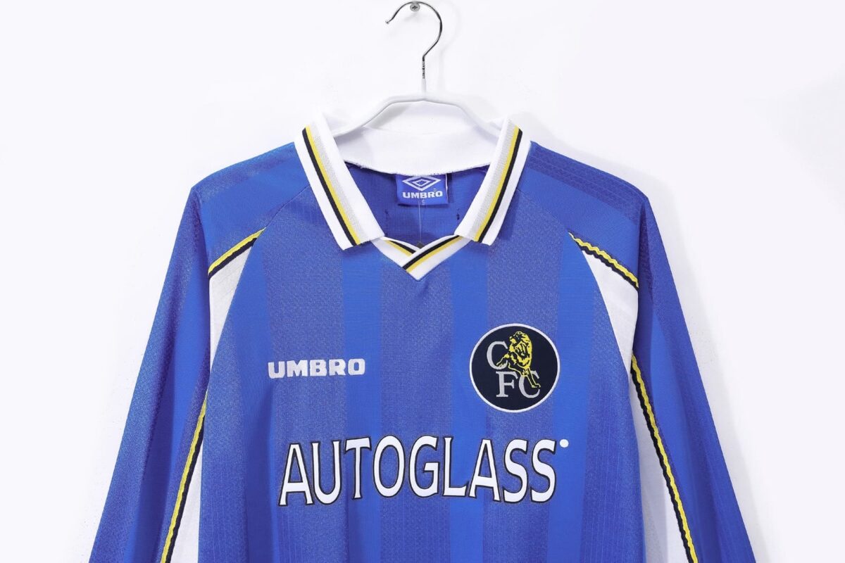 Chelsea 1997-99 Home Retro Long Sleeve Jersey - Image 4