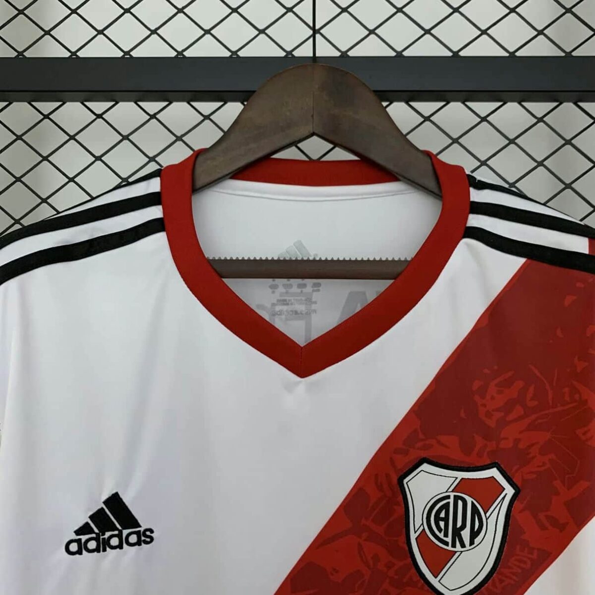 River Plate 2013-14 Home Retro Long Sleeve Jersey - Image 4