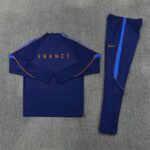 France 2026 Blue Half Zip Long Sleeve Training Kit - Image 4