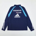 Real Madrid 2003-04 Royal Blue Long Sleeve Training Top - Image 4