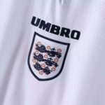 England 1996 Home Retro Long Sleeve Jersey - Image 5