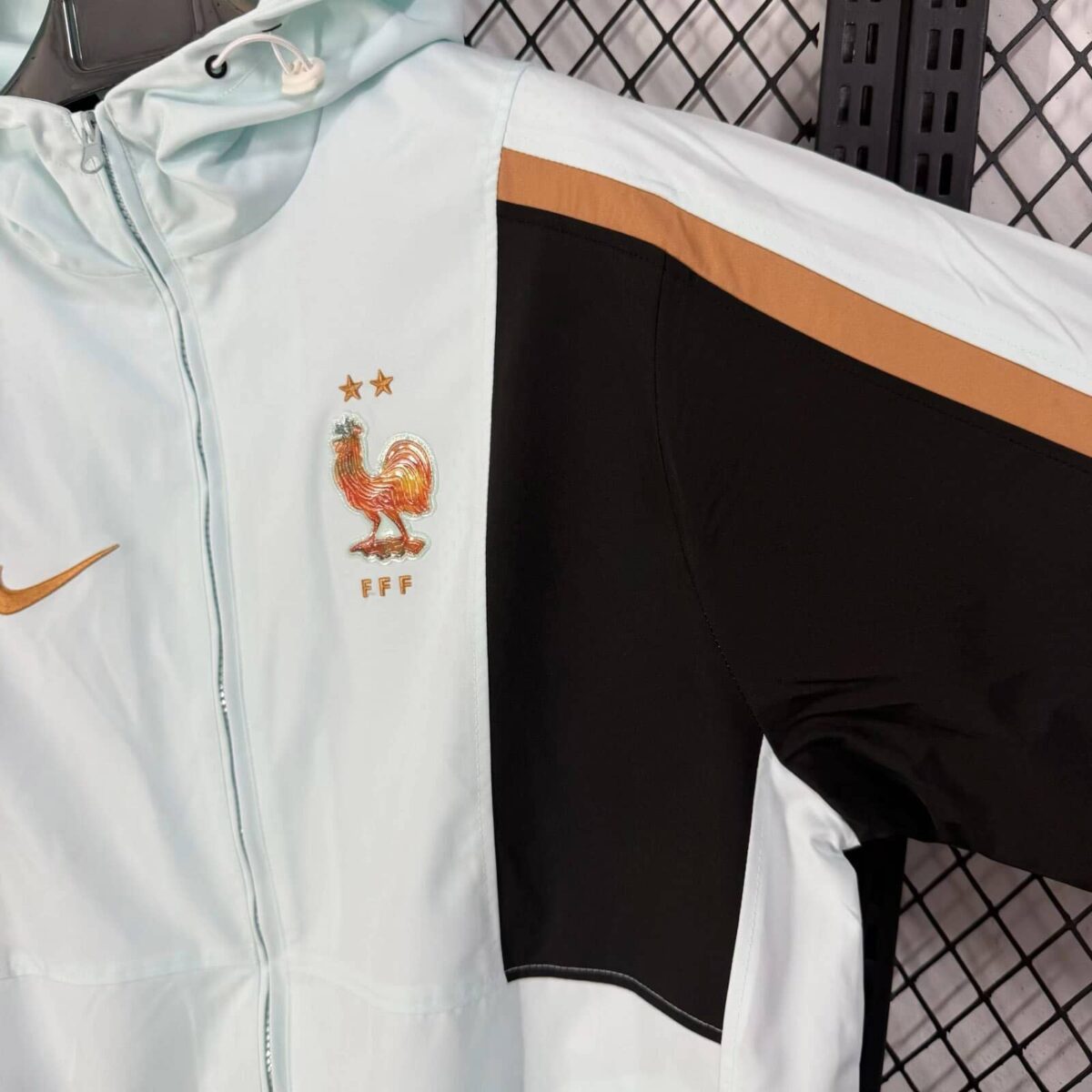 France 2026 Light Blue Energy Woven Hooded Windbreaker - Image 7